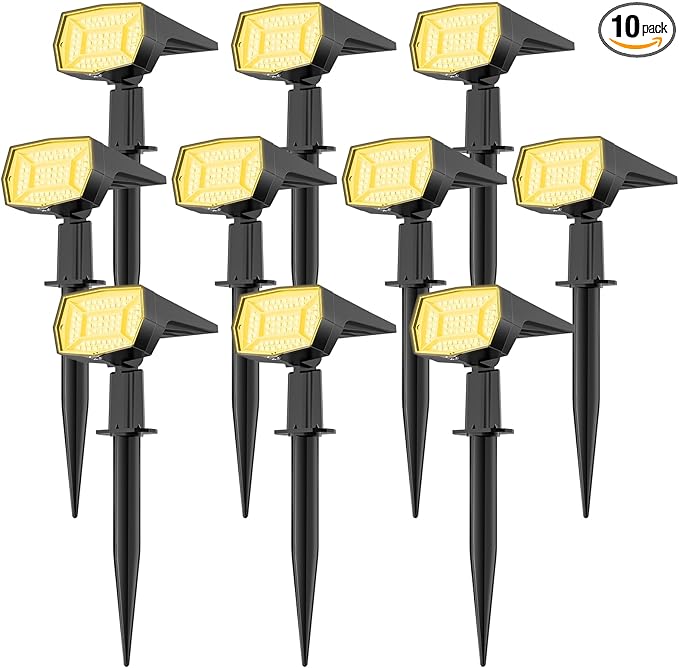 Fabrito 72 LEDs Solar Spot Lights Outdoor Waterproof, 3 Modes Landscape by Fabrito