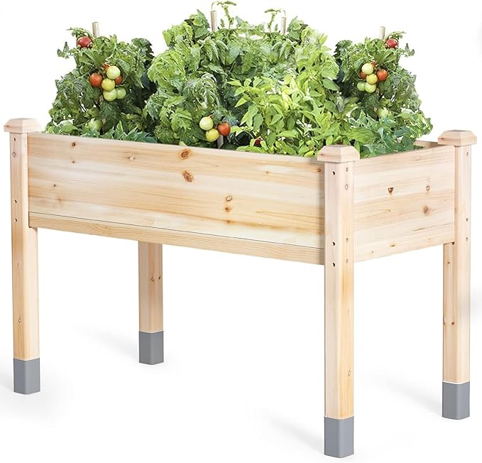 MIXC 331 lb Capacity Wooden Raised Garden Bed by MIXC
