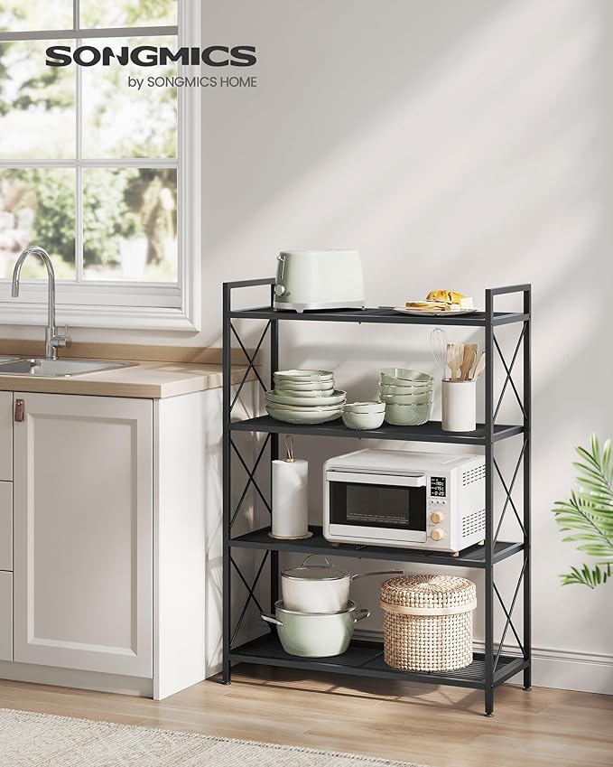 SONGMICS 4-Tier Metal Storage Rack, Shelving Unit - Image 2