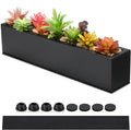 16.1 x 3.2 x 3.5 Inch Long Rectangular Planter Box Window Sill Plant Box Metal by FillTouch