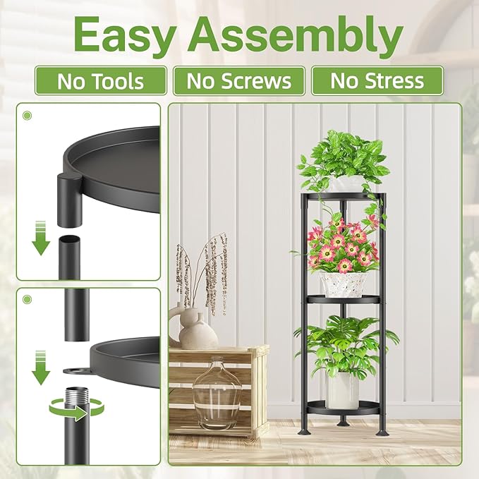 iDavosic.ly 3 Tier Plant Stand Indoor - Image 4