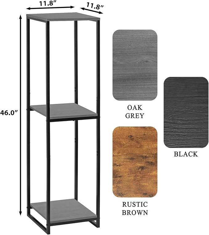 46" Tall Plant Stand Indoor, 3-Tier Modern Plant Shelf, Corner Flower Pot - Image 2