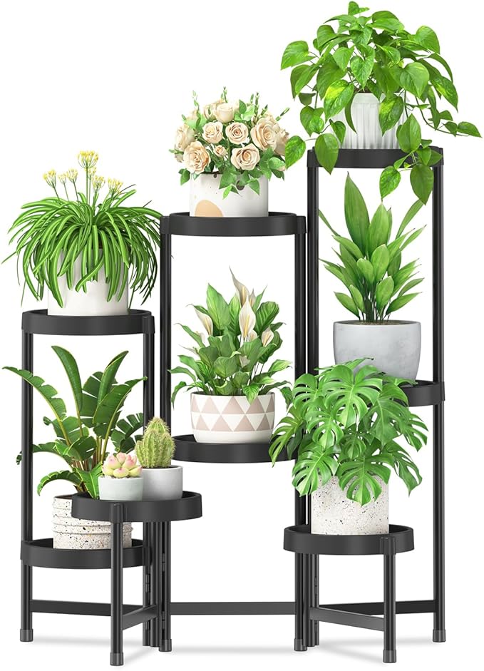 iDavosic.ly 8 Tier Folding Plant Stand Indoor Outdoor by iDavosicly