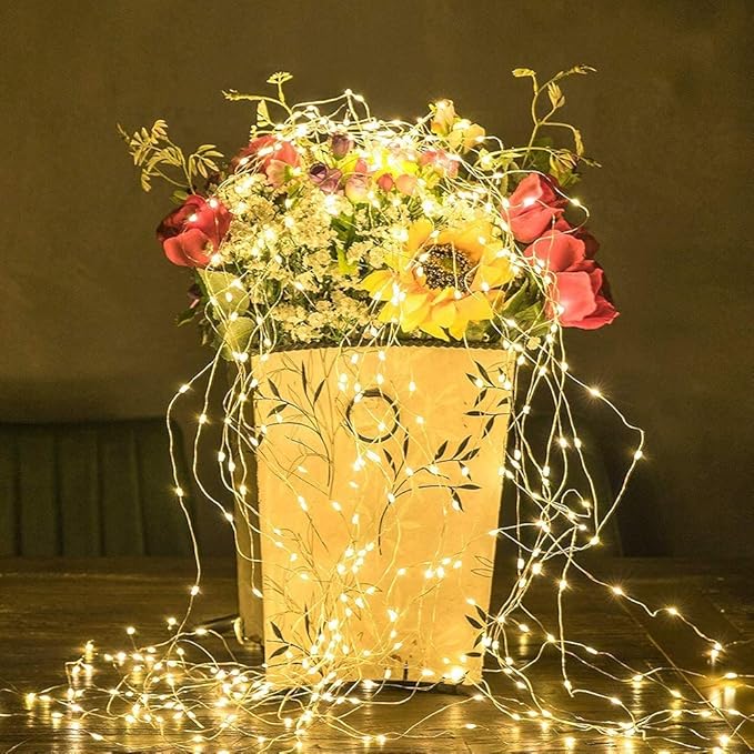 ZNYCYE Solar Waterfall Fairy Bunch Lights Outdoor Waterproof 200LEDs 8 Modes - Image 7