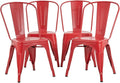 FDW Metal Dining Chairs Set of 4 Indoor Outdoor Chairs Patio Chairs Kitchen by FDW
