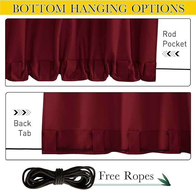 NICETOWN Canvas Outdoor Curtains - Image 2