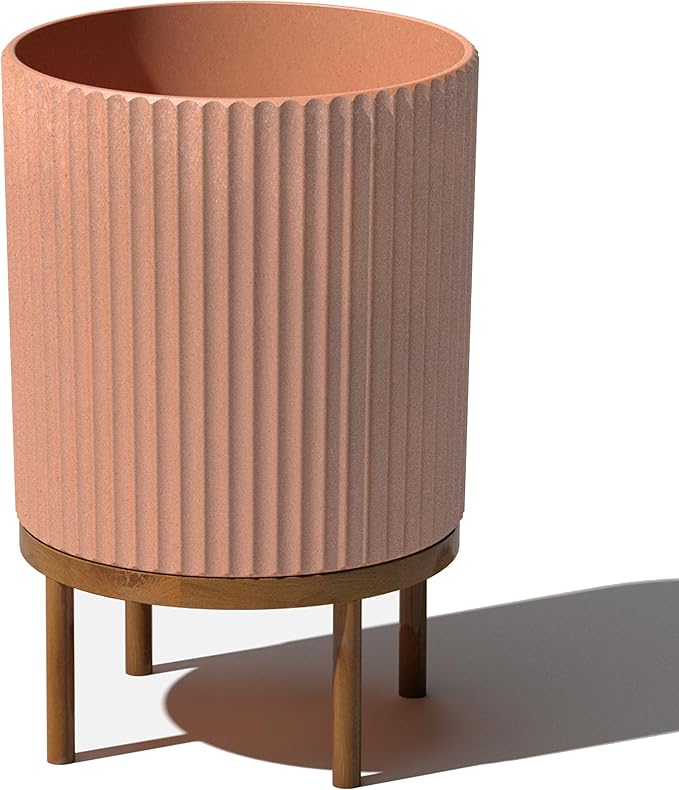 Veradek Demi Series Round Planter w/Stand by VeradekOutdoor
