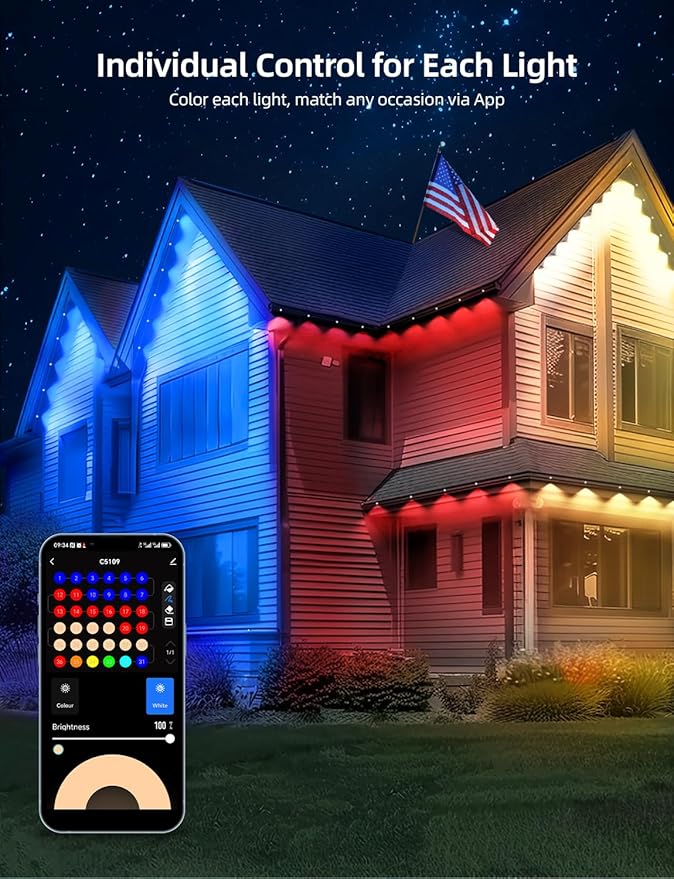 APPECK Permanent Outdoor Lights 50ft - Image 2