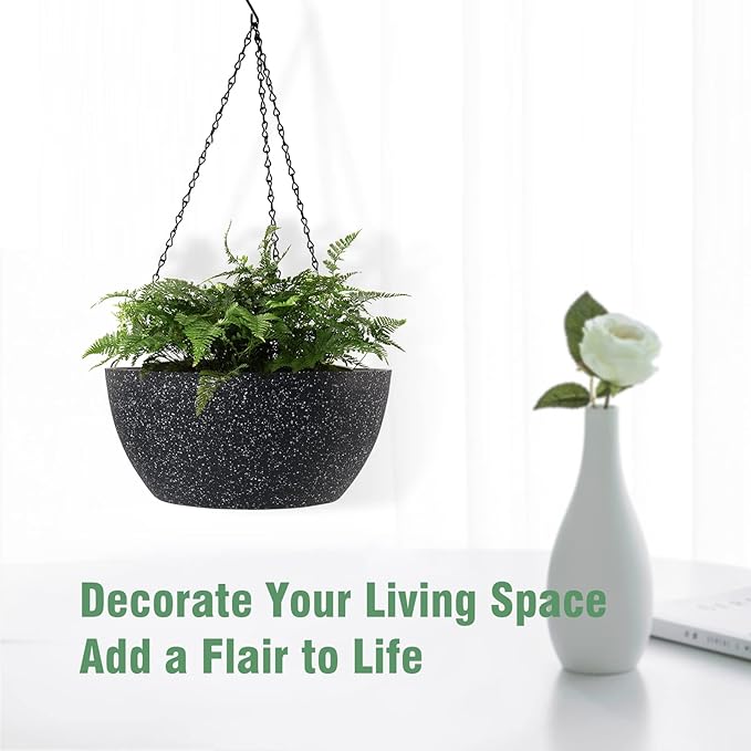10 inch Hanging Planters for Outdoor Indoor Plants - Image 6