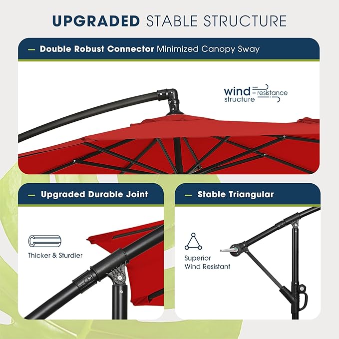 wikiwiki 10ft Patio Umbrella - Image 4