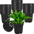 120 Packs Flexible Plastic Nursery Pots, 4 Inch Thickened Soft Plastic Pots by Woozettn