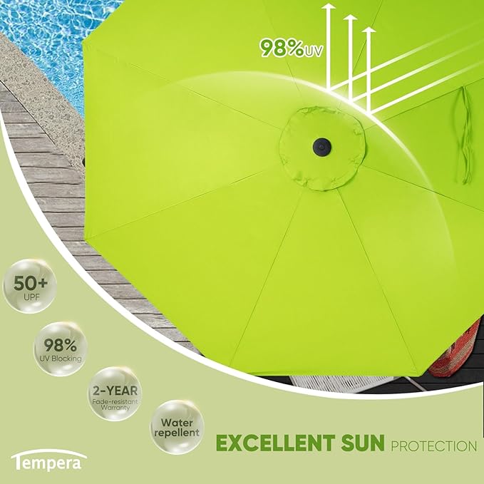 Tempera Patio Market Outdoor Table Umbrella - Image 2