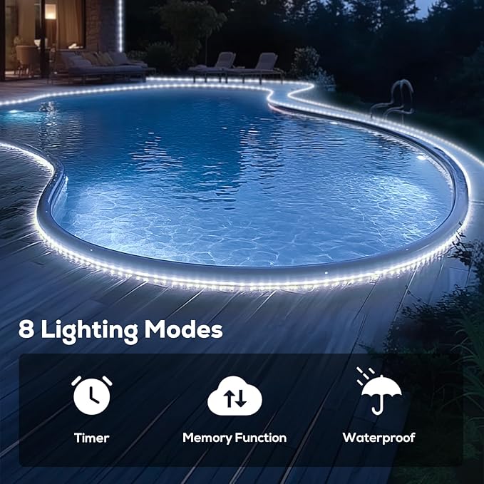 100Ft 720 LED Rope Lights Outdoor Waterproof - Image 9