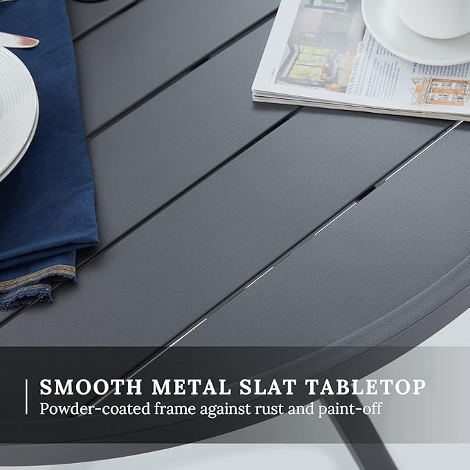 VICLLAX 47.2" Outdoor Round Patio Table - Image 6