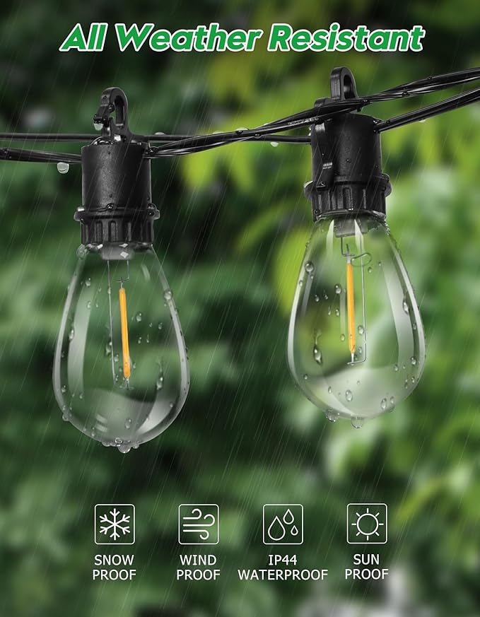 100FT Outdoor String Lights - Image 5