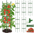 6 Pack Tomato Cages for Garden, Heavy Duty Adjustable Tomato Stake Support for by MQHUAYU