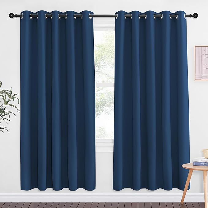 NICETOWN Moroccan Blue Blackout Curtains by NICETOWN