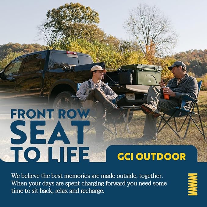 GCI Outdoor Comfort Pro Chair, Heathered Pewter Gray - Image 7