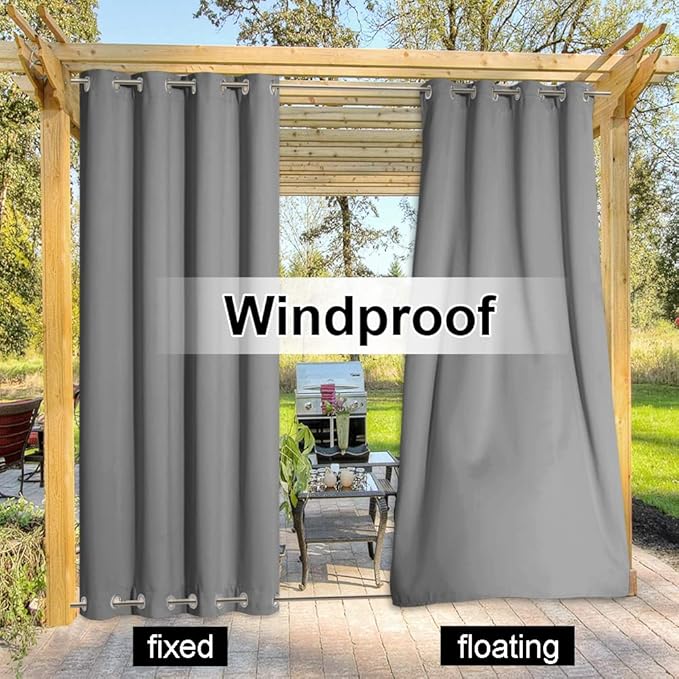 NICETOWN Patio Outdoor Curtain Sunblock - Image 4