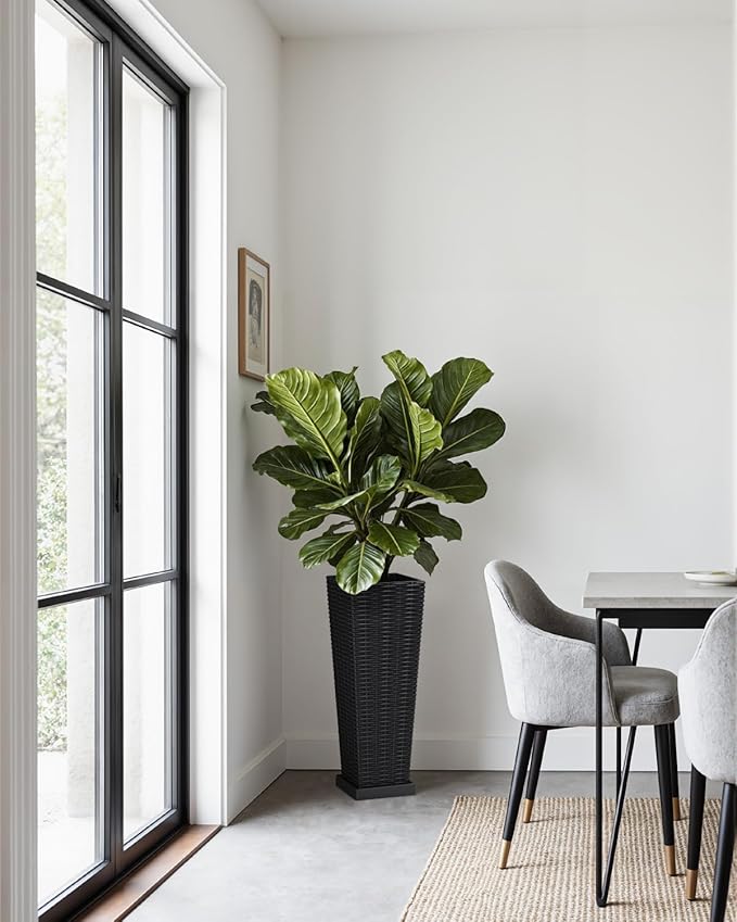 Greesum Set of 2 Tall Plastic Planters - Image 7