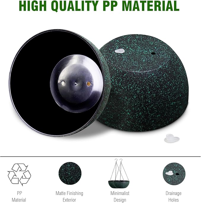 10inch Hanging Planters for Outdoor Indoor Plants - Image 3