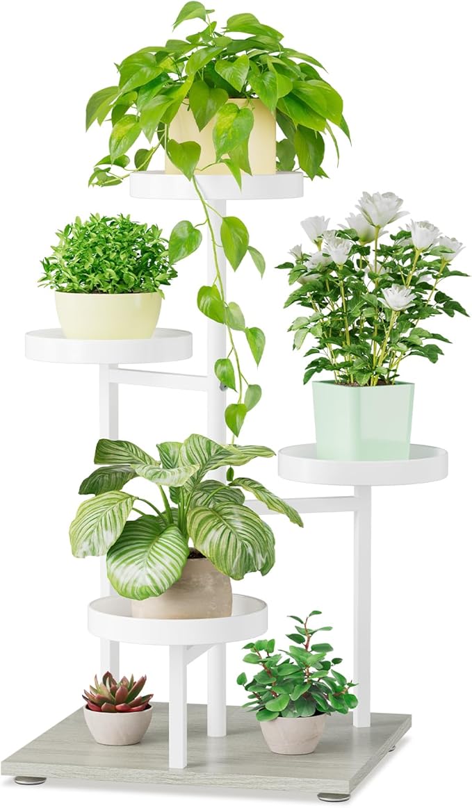 iDavosic.ly 4 Tier Plant Stand Indoor, Tiered Corner Flower Holder Shelf Outdoor by iDavosicly