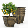 14 Inch Vintage Square Planter by BTPLASTIK