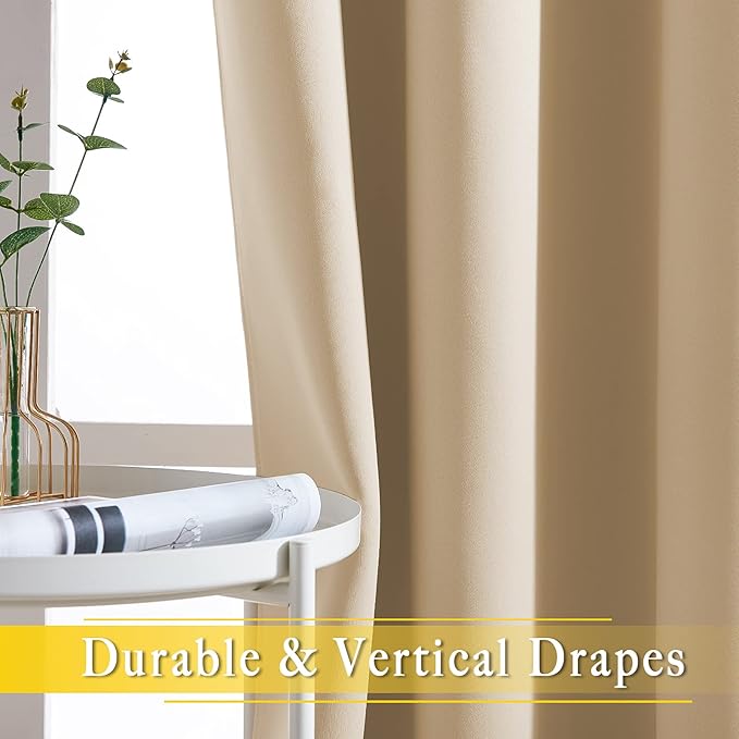NICETOWN Sliding Door Blinds Window Treatment, Privacy Thermal Drapes - Image 6