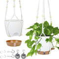 Hanging Planter for Indoor Plants 8 Inch, 2 Pack Hanging Baskets for Plants by Fielda