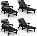 Patio Chaise Lounge Chair Set of 4, Oversized Lounge Chair Outdoor by THOEOE
