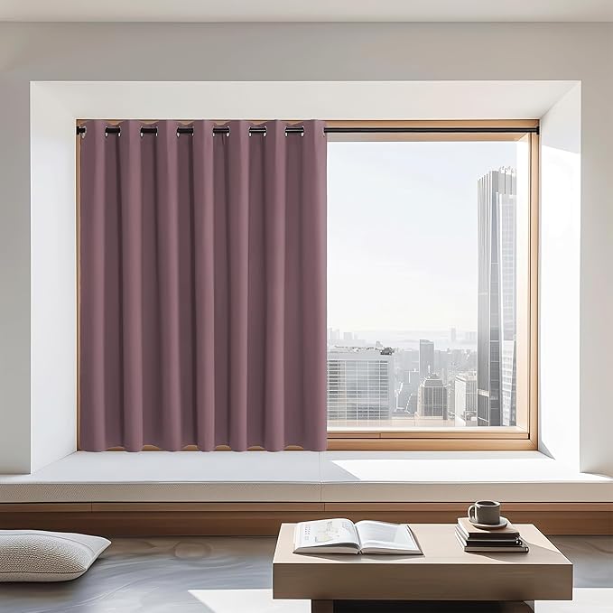 NICETOWN Blackout Curtains 72 inches Long, Grommet Privacy Window Treatment by NICETOWN
