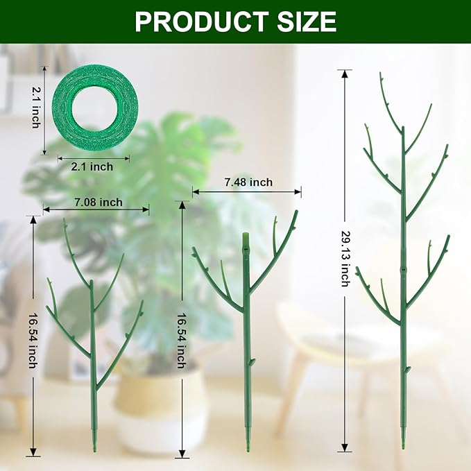 5 Pack Stackable Monstera Plant Support Stakes - Image 2