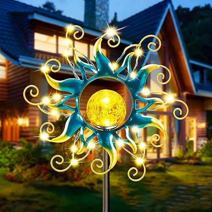 Solar Lights Outdoor Garden Decor by KACUX