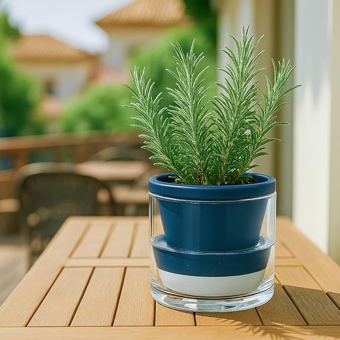 D'vine Dev 6 Inch Design Self Watering Planter - Image 3