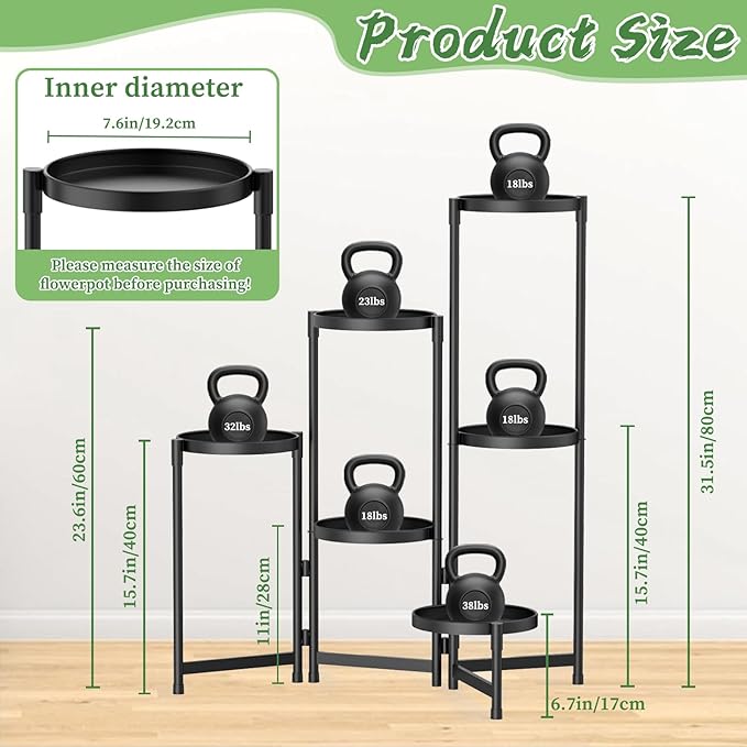 MOKANI Metal Plant Stand Indoor Outdoor - Image 2