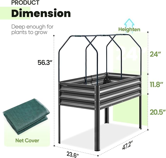 KING BIRD Large Raised Garden Bed - Image 7
