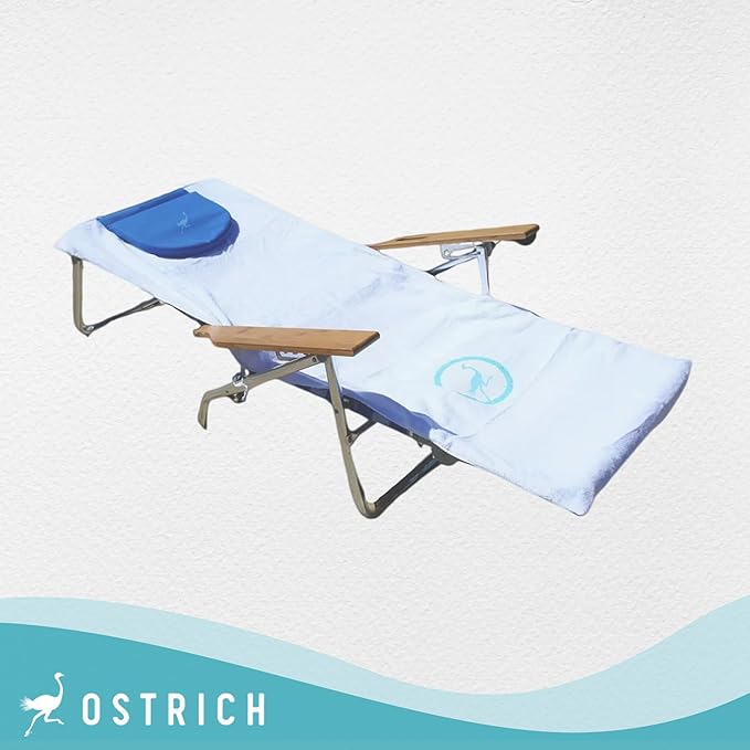 Ostrich Custom Fitted Towel for Chaise Lounge, Outdoor Beach Chair Cover - Image 5
