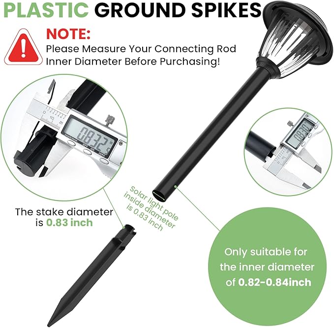 15 Pcs 8.25 Inch ABS Plastic Ground Spikes - Image 5