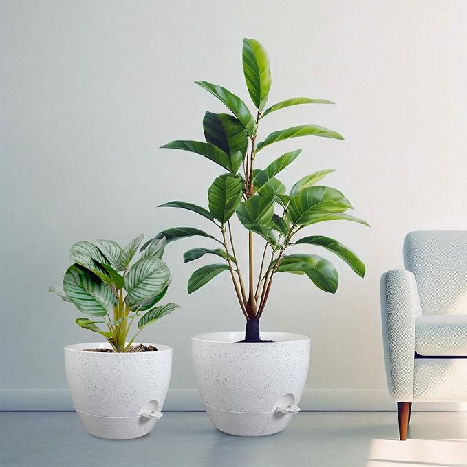 12/10/9 inch Large Self Watering Pots, Plant Pots - Image 7