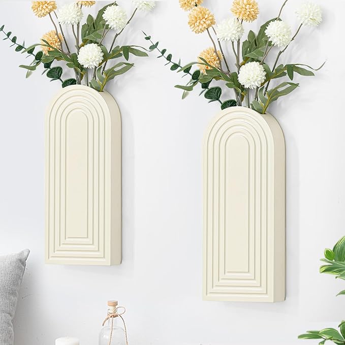 Wooden Wall Art Decor: Wall Vases by Unknown