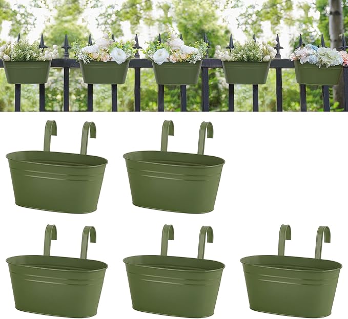 Dahey 10.5 Inch Metal Iron Hanging Flower Pots by Dahey