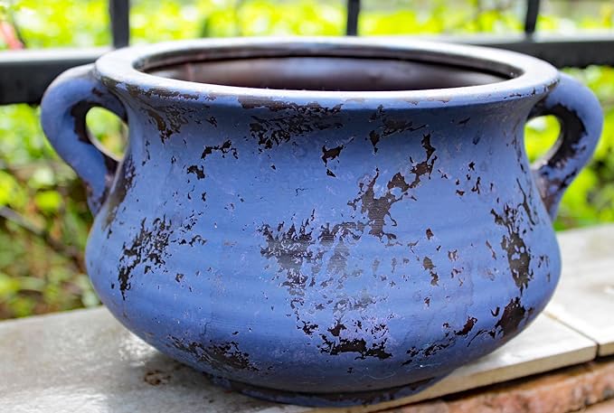 Goodman and Wife Egyptian Era Designed Earthen Ware Terra-Cotta Vessel/Planter - Image 2