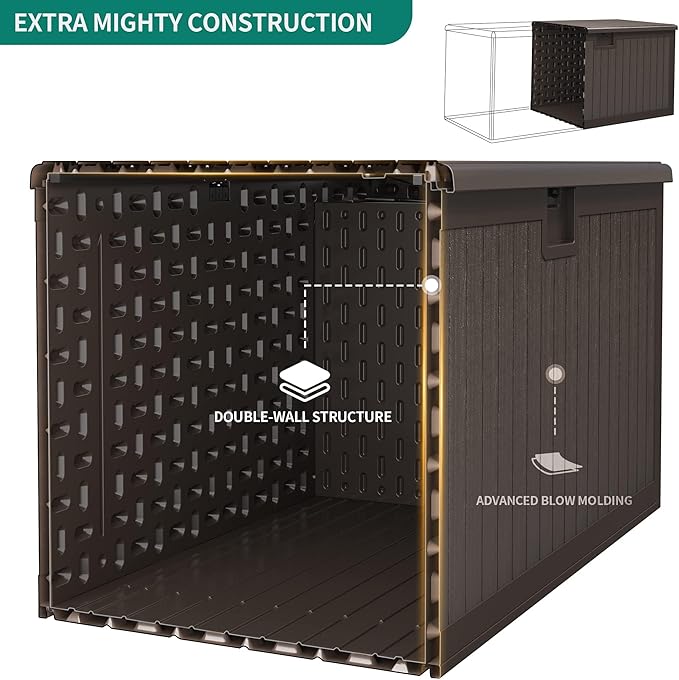 YITAHOME XXL 230 Gallon Large Deck Box, Outdoor Storage - Image 2