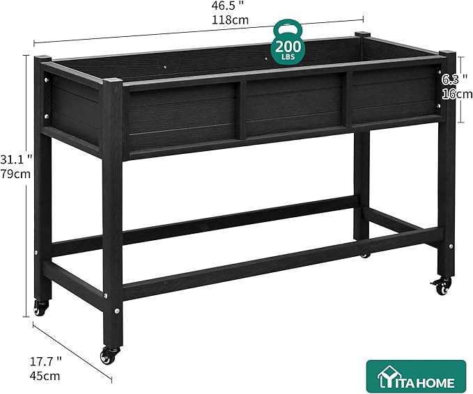 YITAHOME Raised Garden Bed HDPE, Herb Garden Bed - Image 8