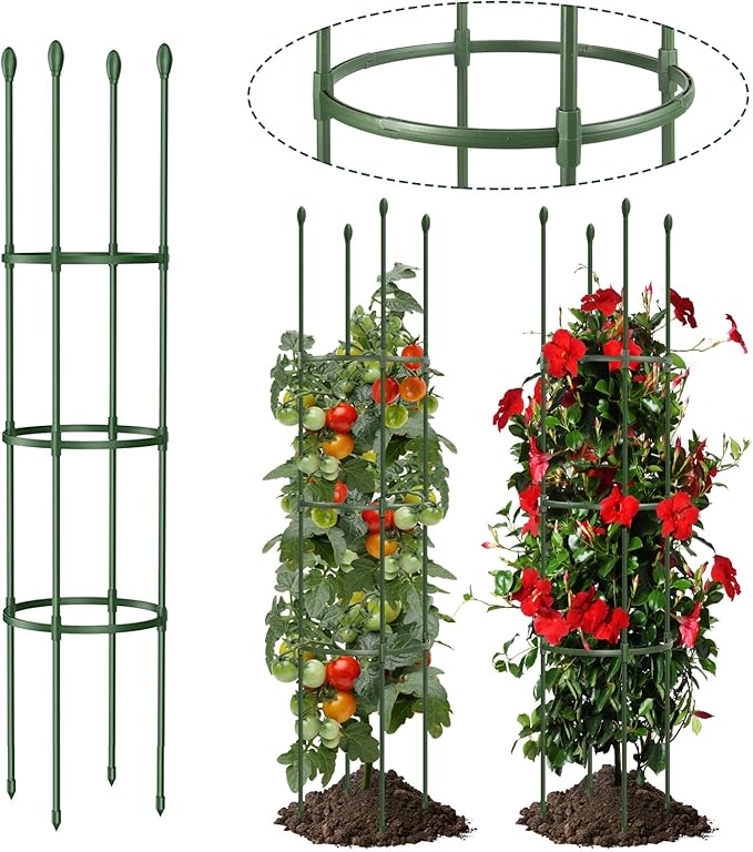 Round Heavy Duty Tomato Cage by LOMNYIY