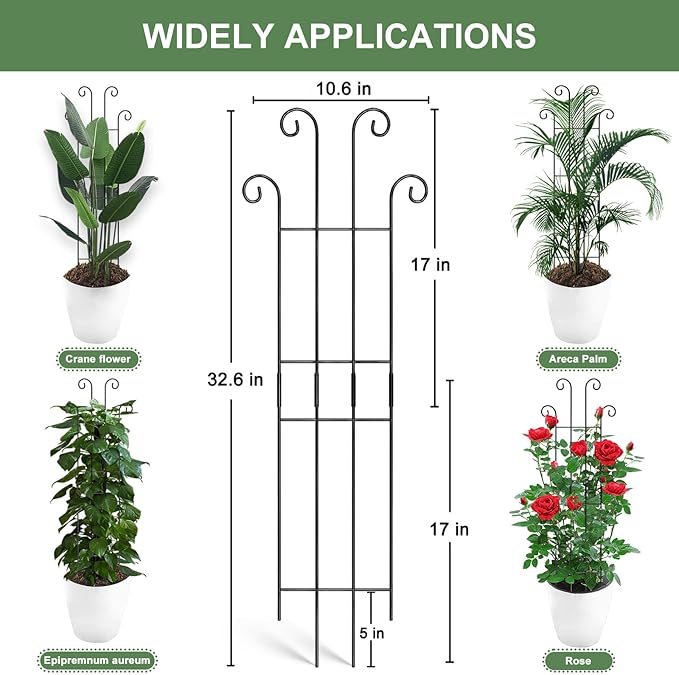 Coomin 32.6in Monstera Plant Support Stakes - Image 3