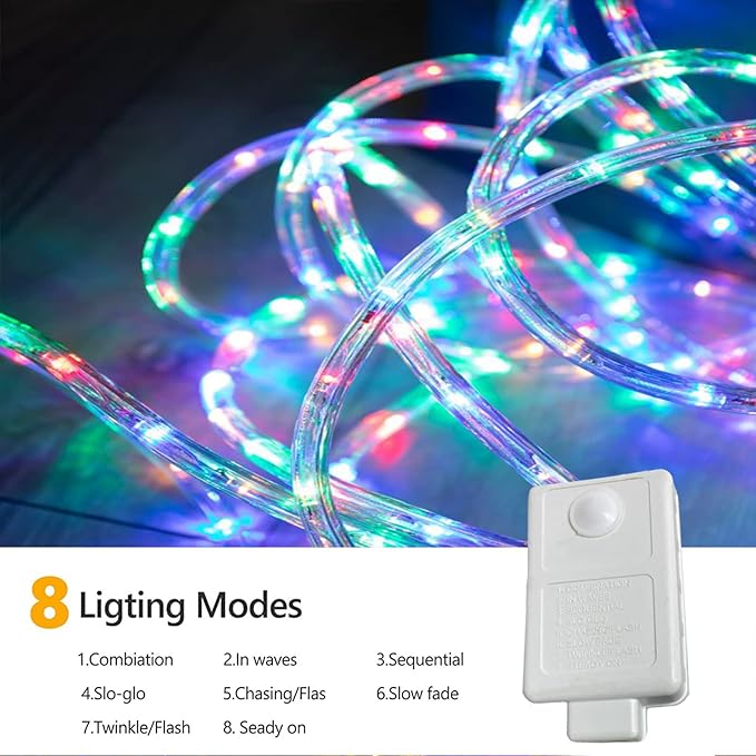 150ft LED Rope Lights Outdoor, 1080 LED Connectable and Flexible Tube Lights - Image 7