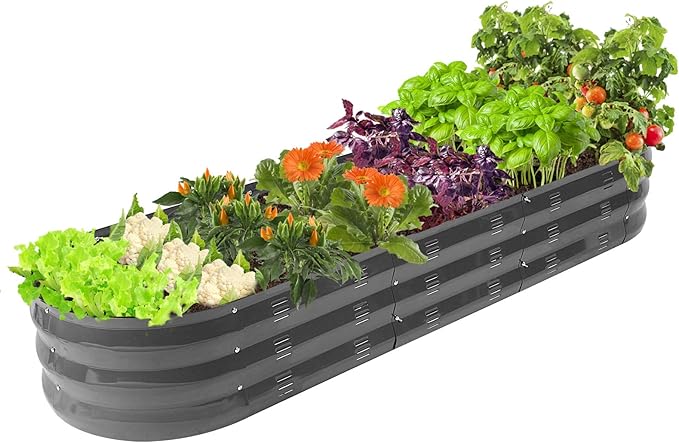 GADI 67-Inch Raised Garden Bed, Metal Planter Box by GADI
