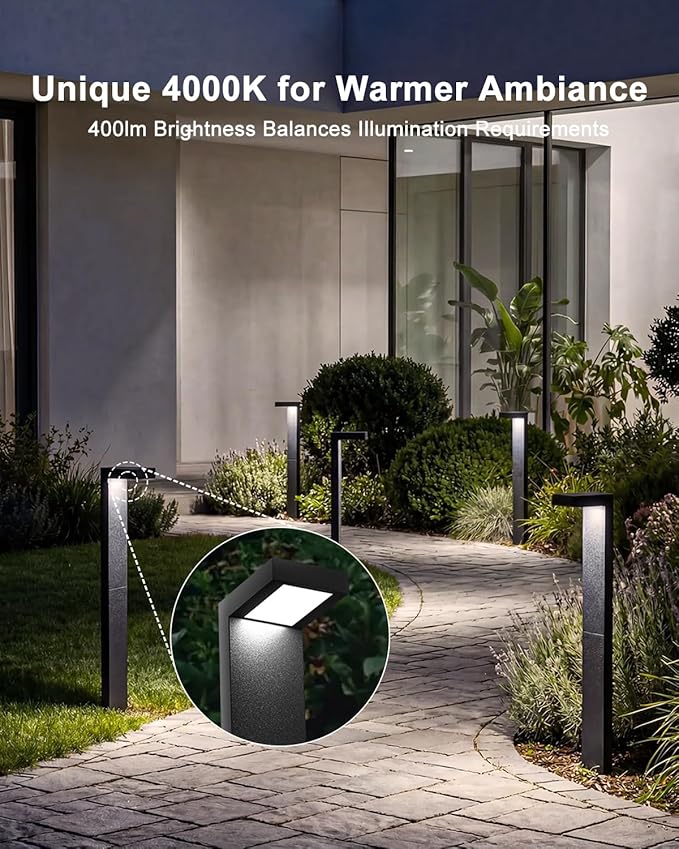 Low Voltage Landscape Lights, 6 Pack Outdoor LED Pathway Light, Wired Path - Image 4