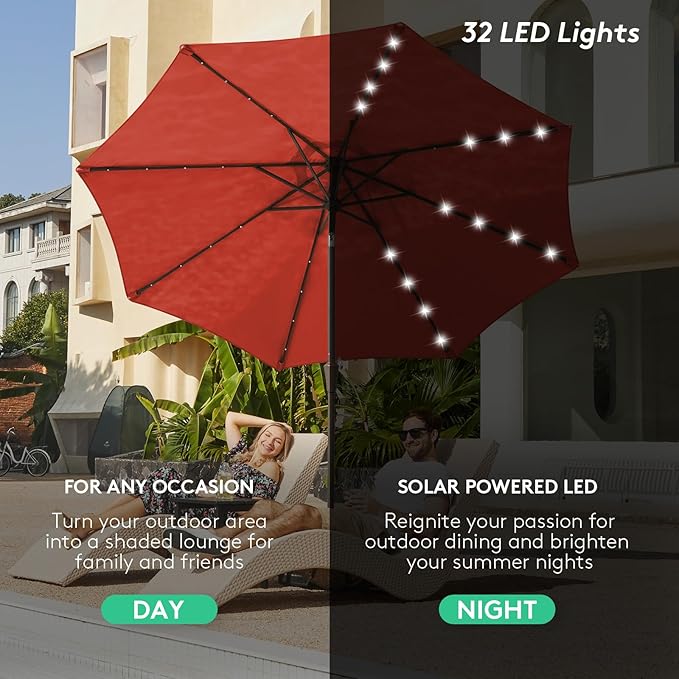 JEAREY 9FT Outdoor Patio Umbrella - Image 2